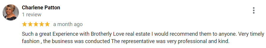 review from homeowner
