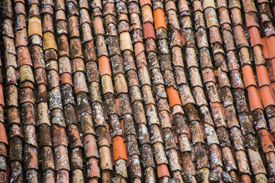 a house with a bad roof