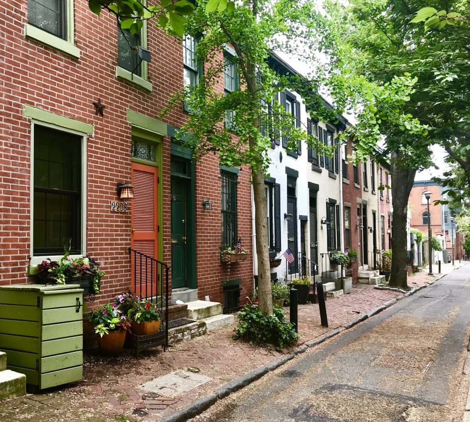 a row of houses in new jersey