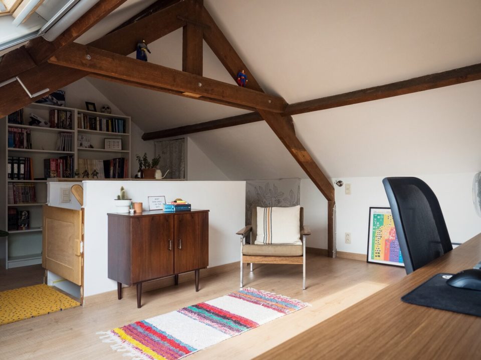 a renovated attic