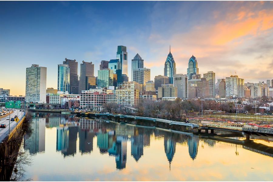 downtown philadelphia skyline