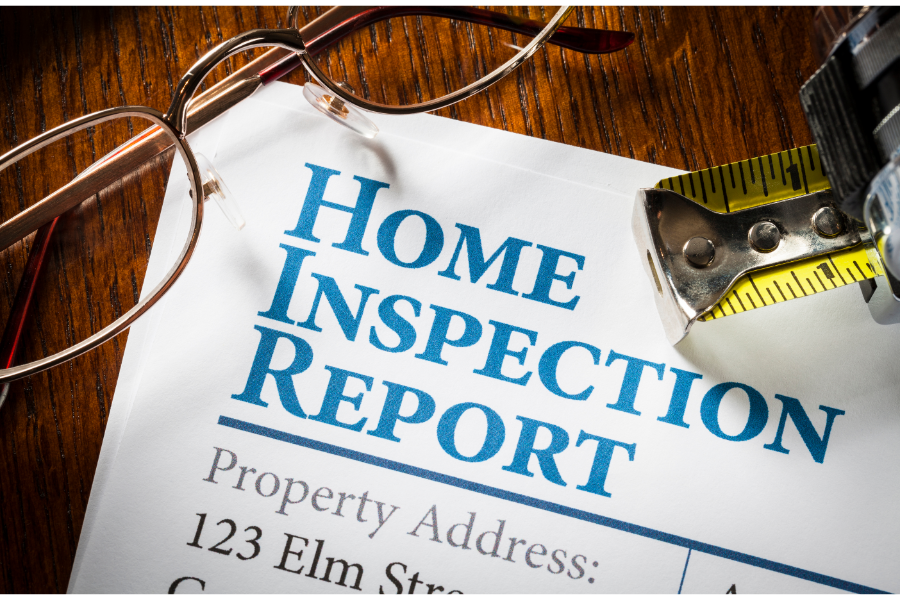 a home inspection report